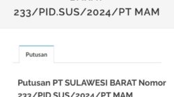 Pengadilan Tinggi Mengubah Putusan Pengadilan Pasangkayu